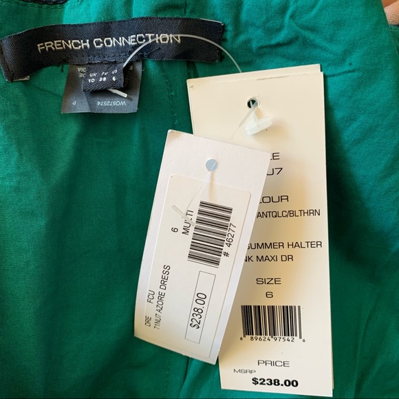 French Connection $238 Strapless Azore Summer Dress - Picture 12 of 14